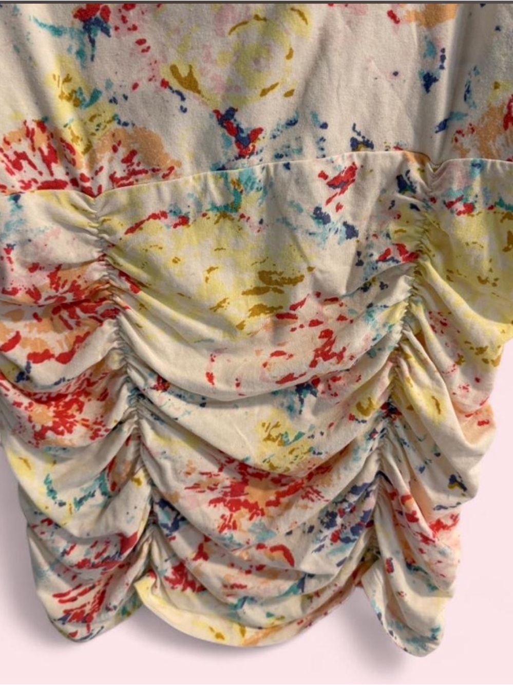 CAbi Cream Multi-Color Ruffle Sleeveless Top - Picture 7 of 7